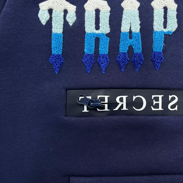 Conjunto Trapstar Chenille Decoded 2.0 Azul Medieval