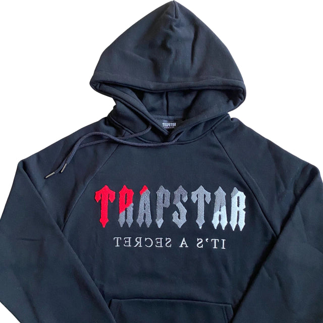 Conjunto Trapstar Chenille Decoded Preto/Vermelho