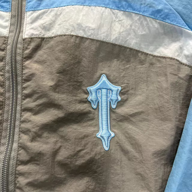Conjunto Trapstar Rongate T Shellsuit Azul Bebê/Cinza