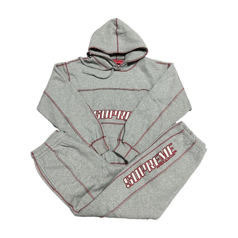 Conjunto Supreme Drill Coverstitch Cinza