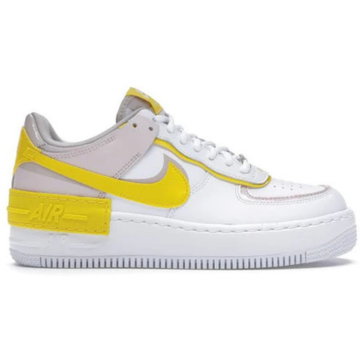 Nike Air Force 1 Shadow White Barely Rose Speed Yellow