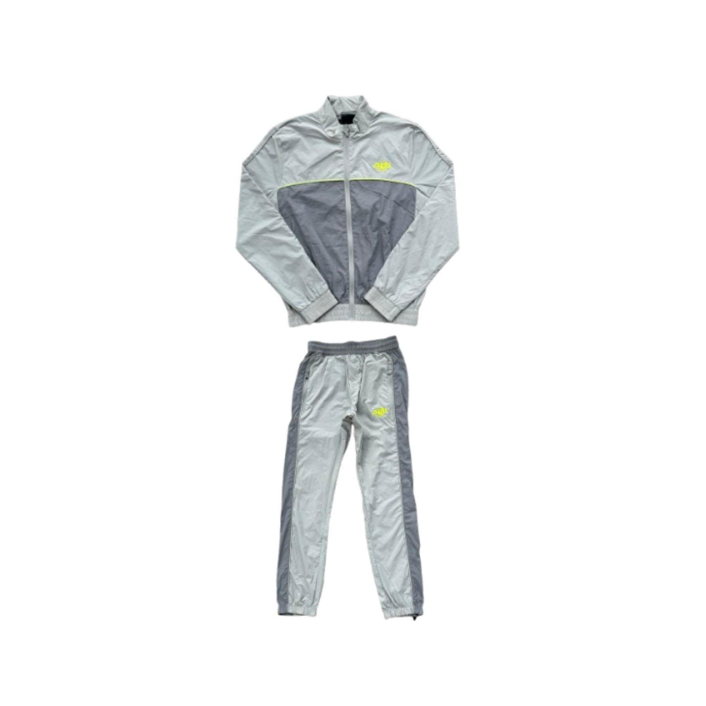Conjunto Corta Vento SYNA World Cinza e Verde