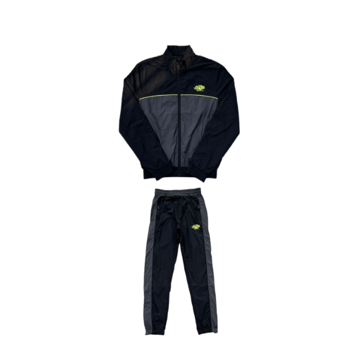Conjunto Corta Vento SYNA World Preto e Verde