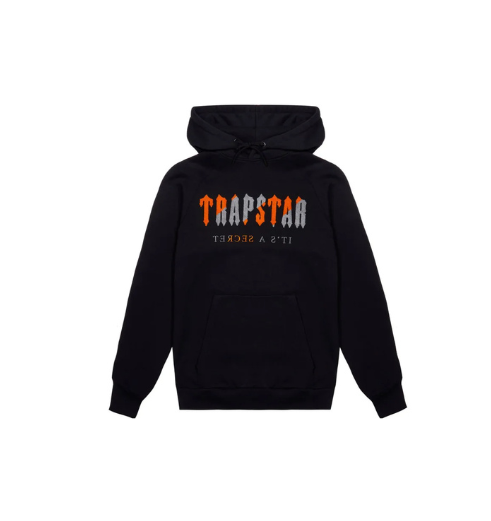 Conjunto Trapstar Chenille Decoded Preto/Laranja
