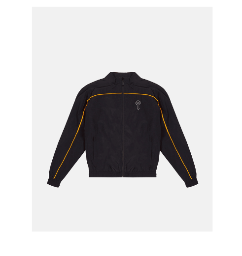 Conjunto Trapstar Arch Panel Shellsuit "Preto/Laranja"