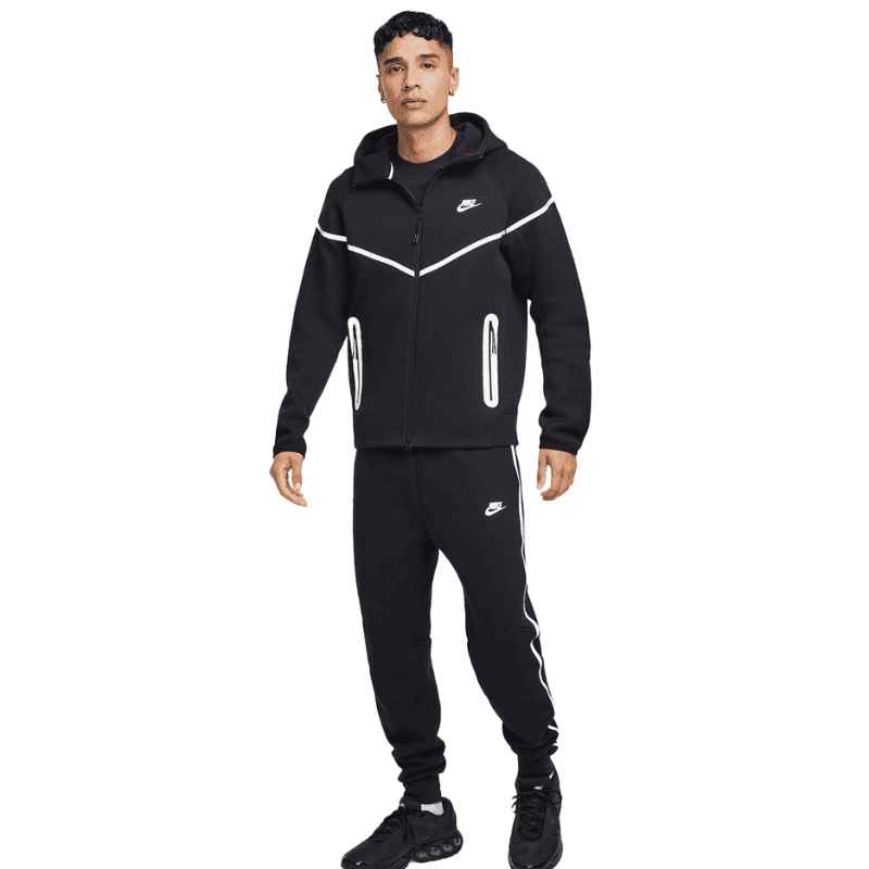 Conjunto Nike Tech Fleece Preto Refletivo