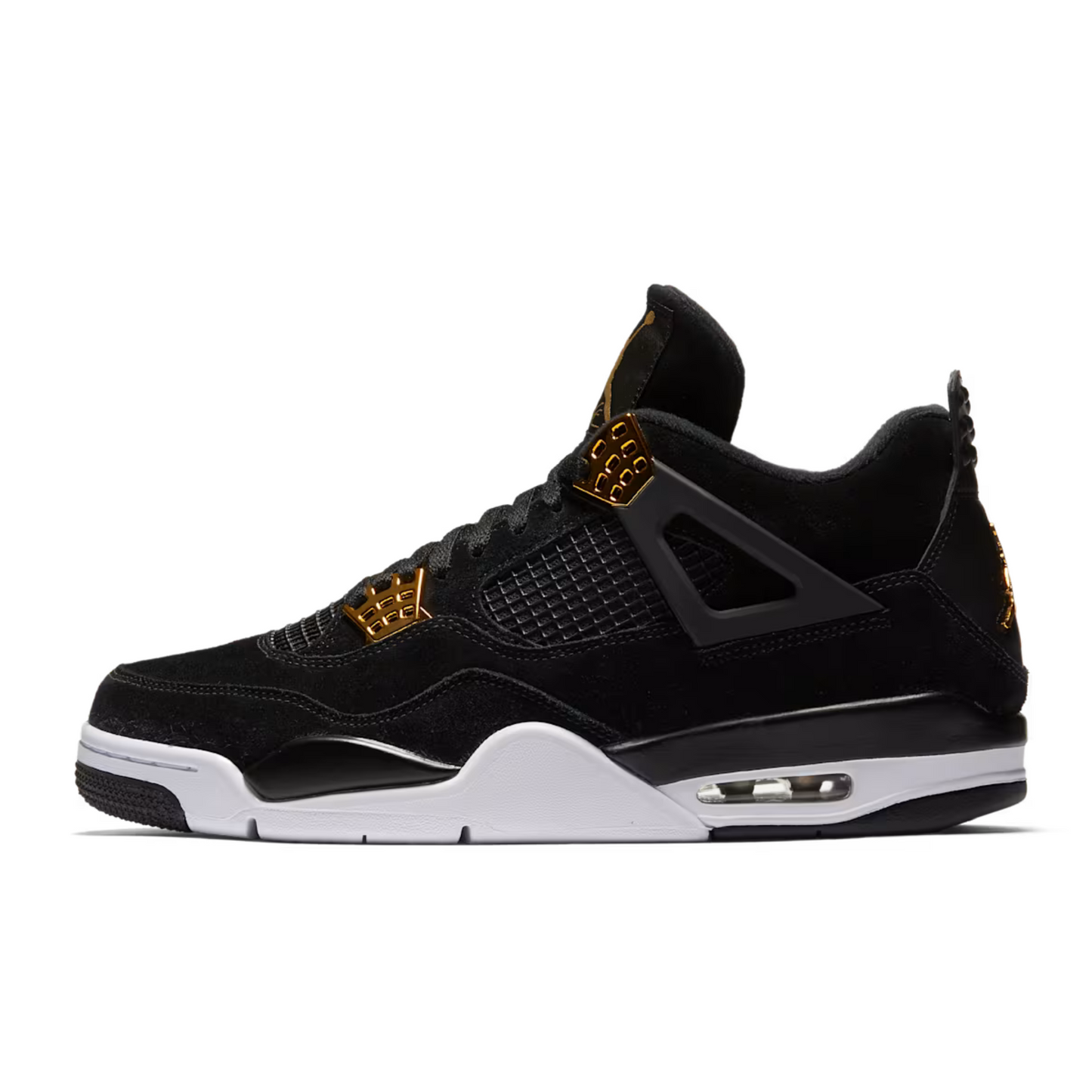 Tênis Air Jordan 4 Retro "Royalty" Preto/Dourado