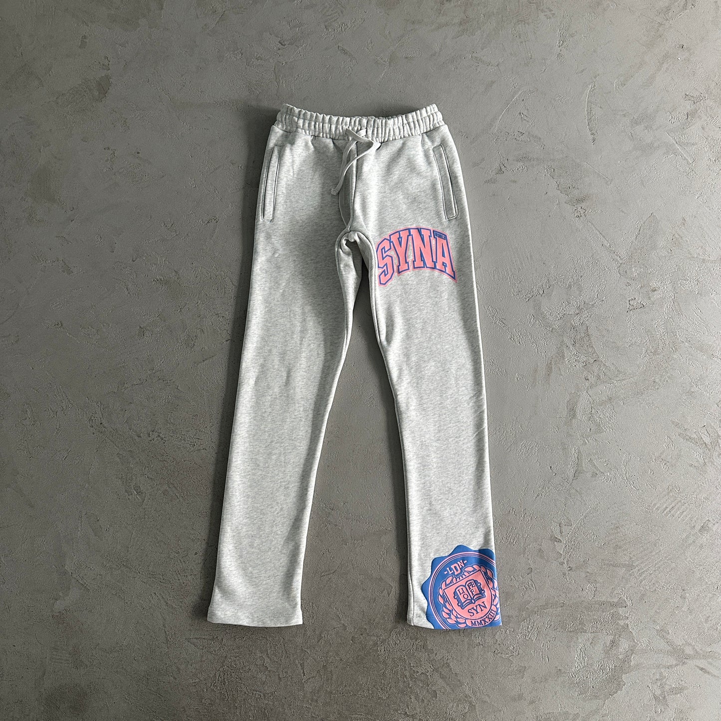 Conjunto SYNA World Cinza/Azul/Rosa