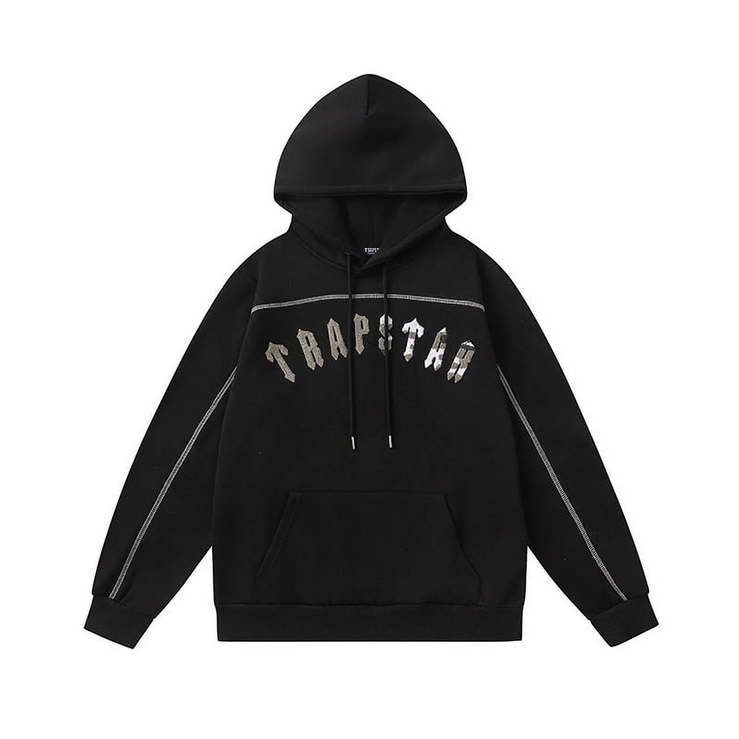 Conjunto Trapstar Irongate Chenille Arch "Preto/Cinza"
