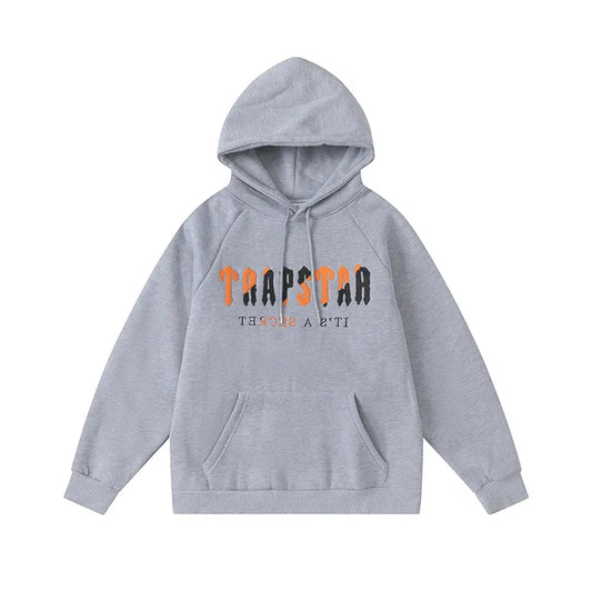 Conjunto Trapstar Chenille Decoded Cinza/Laranja