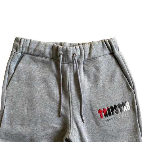 Conjunto Trapstar Chenille Decoded Cinza/Vermelho
