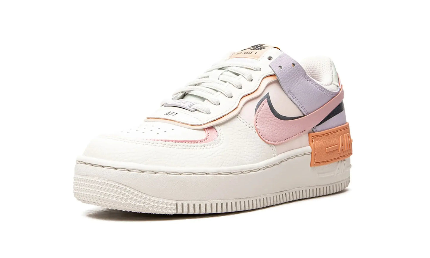 Tênis Air Force 1 Shadow Feminino "Pink Glaze" Branco / Rosa