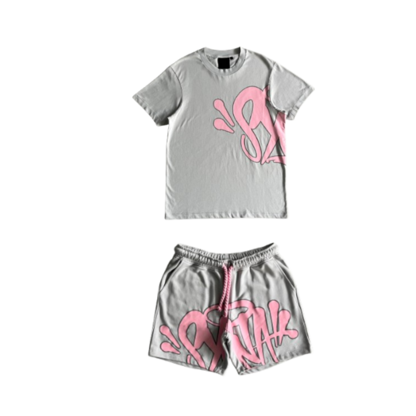 Conjunto SYNA World Cinza/Rosa