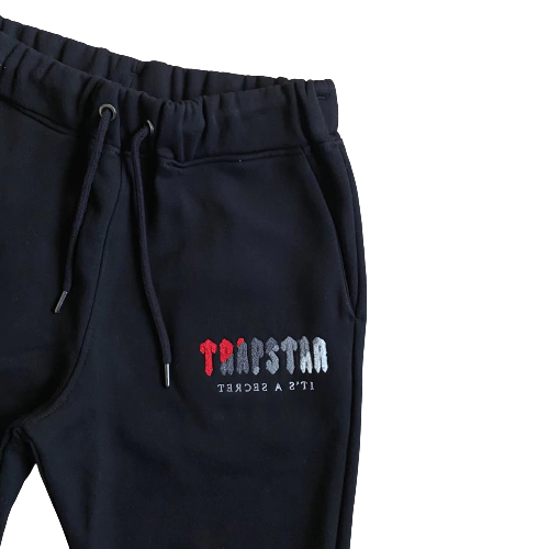 Conjunto Trapstar Chenille Decoded Preto/Vermelho