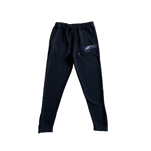 Conjunto Trapstar Chenille Decoded Preto/Azul
