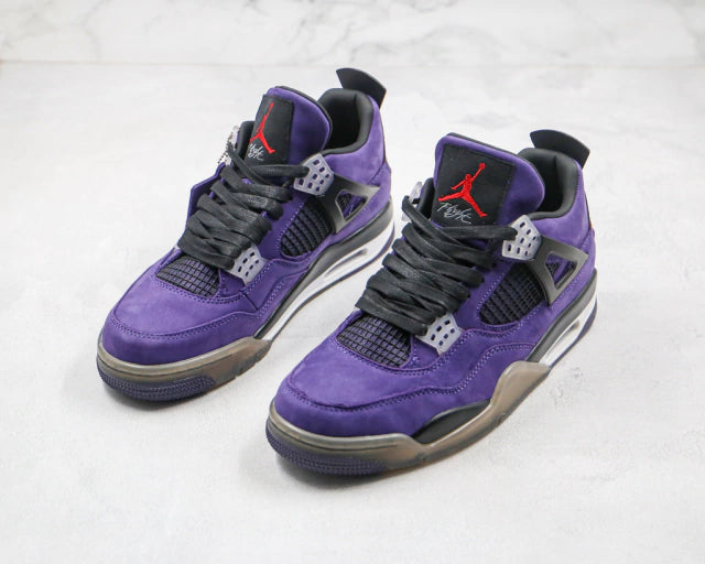 Tênis Air Jordan 4 Retro x Travis Scott Friends and Family Purple