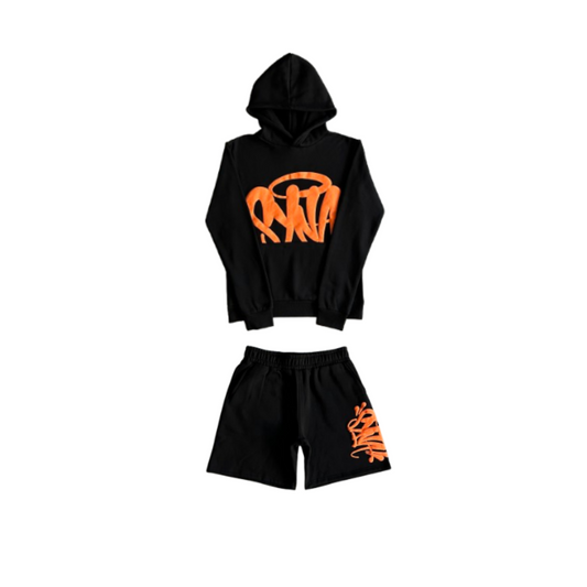 Conjunto SYNA World Preto e Laranja