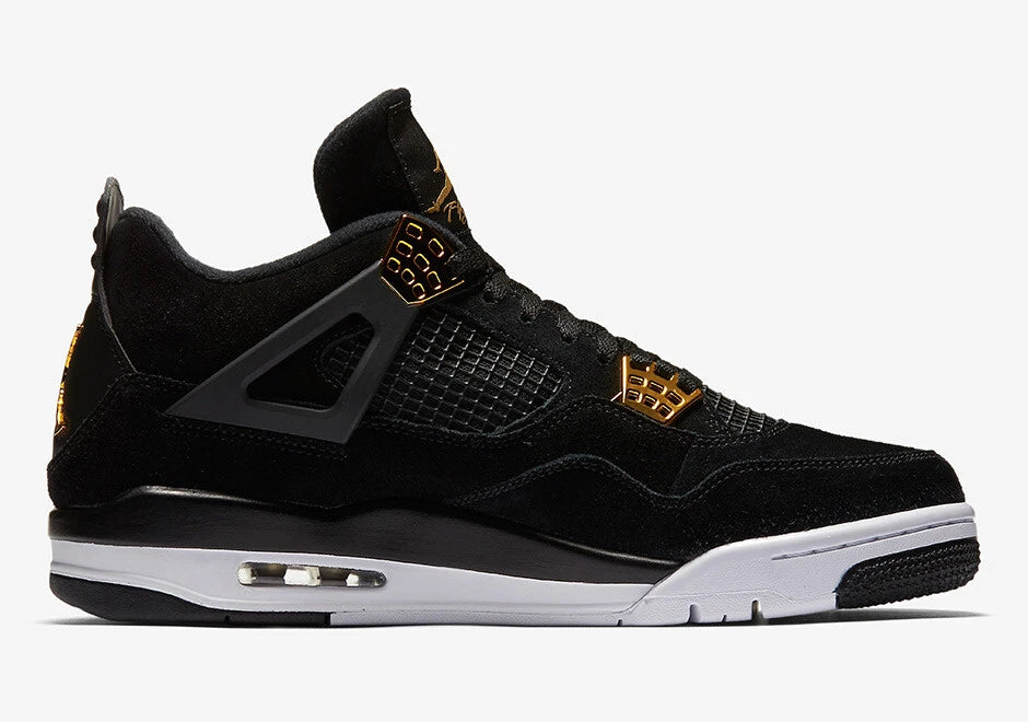 Tênis Air Jordan 4 Retro "Royalty" Preto/Dourado