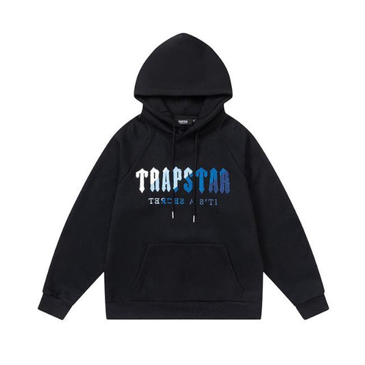 Conjunto Trapstar Chenille Decoded Preto/Azul