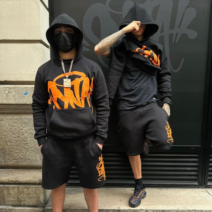Conjunto SYNA World Preto e Laranja