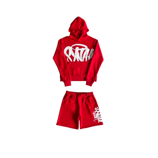 Conjunto SYNA World Vermelho e Branco