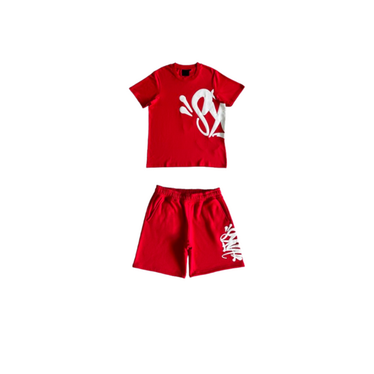 Conjunto SYNA World Vermelho e Branco