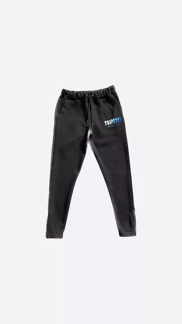 Conjunto Trapstar Chenille Decoded Preto/Azul