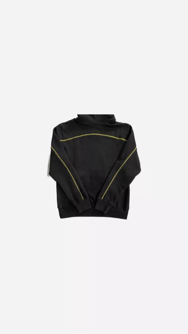 Conjunto Trapstar Rongate Arch Chenille x Central Cee Preto/Amarelo