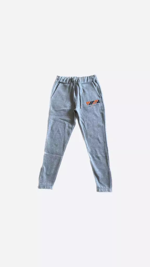 Conjunto Trapstar Chenille Decoded Cinza/Laranja